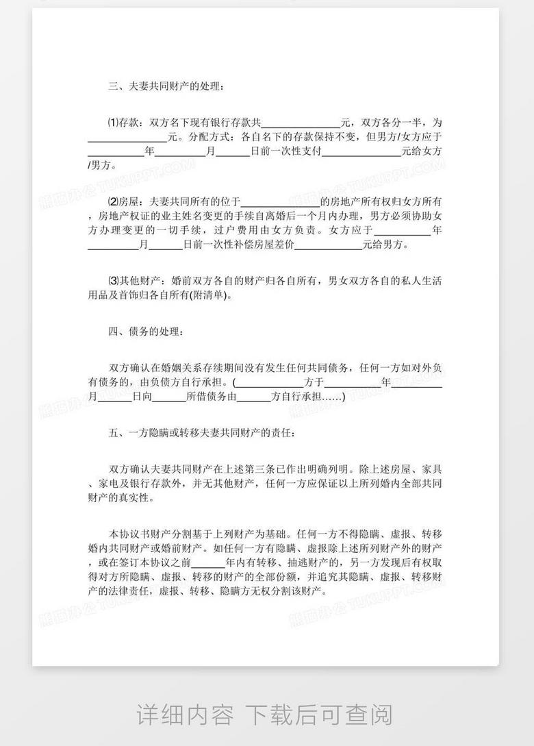小红书深度解析，离婚协议书范本指南🌟